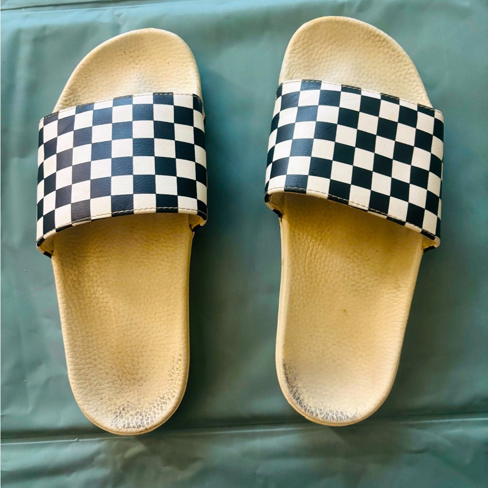 Checkered Classic Slide Sandals